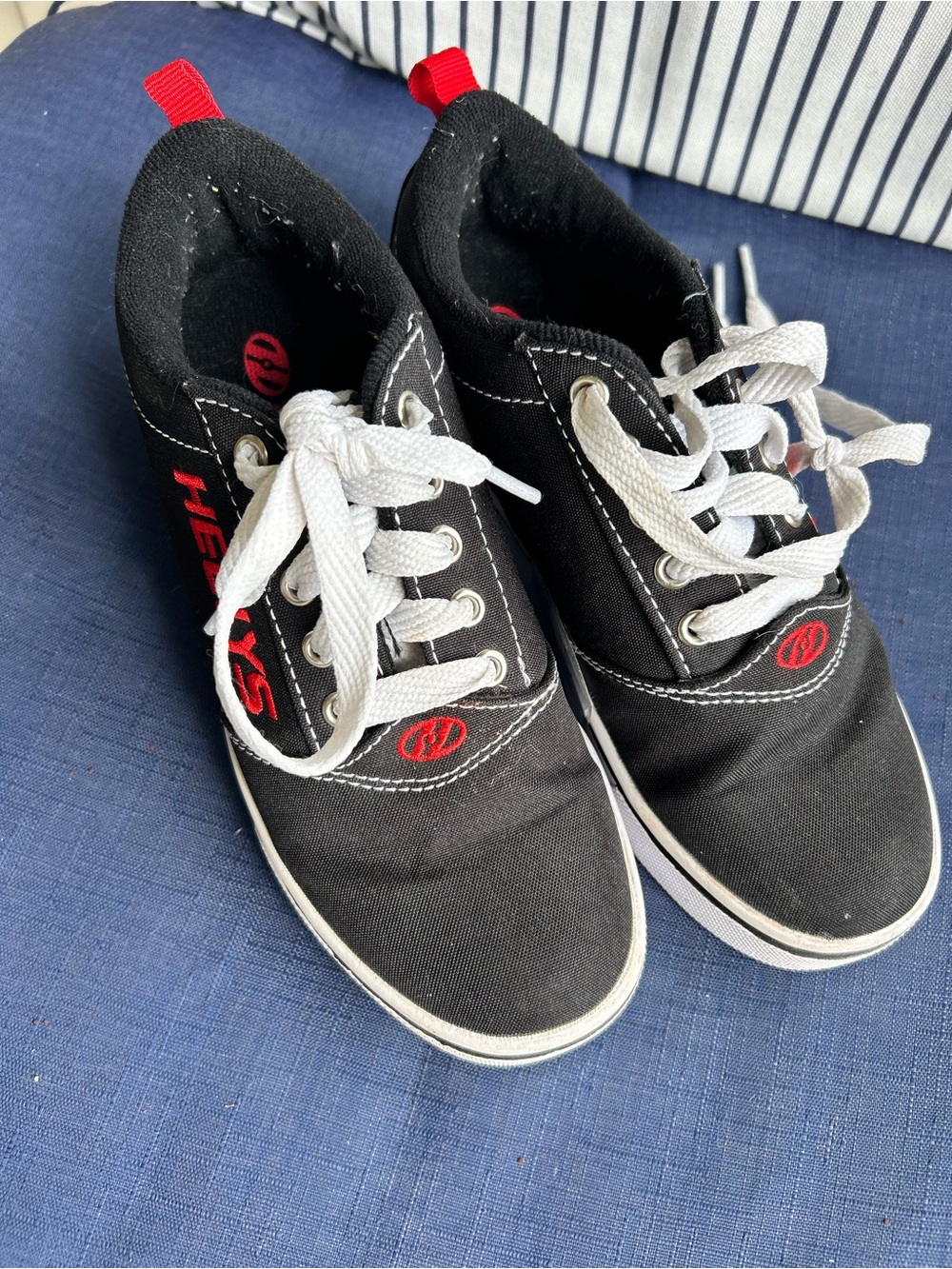 Heelys Kids Black Skate Sneakers with Red Accents